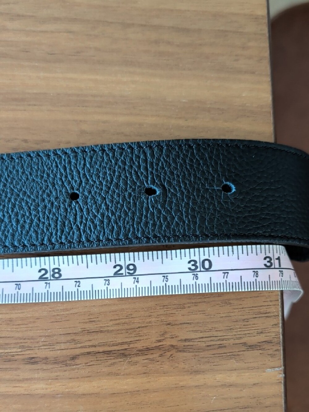 Chloe Black Leather Belt with Gold Horse Buckle - Picture 4 of 6